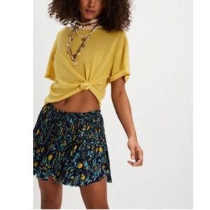 BNWT Free People FP One Third Charm Printed Mini Skirt